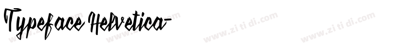 Typeface Helvetica字体转换